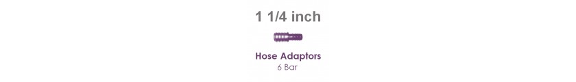 Hose Adaptors 6 Bar 1 1/4 inch